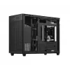 Caja de PC ASUS Prime AP201 MicroATX Mini Tower Negra — compatible con microATX, GPU máx. 338 mm, altura de disipador de CPU 170 mm, 3x bahías de 3,5 pulgadas, USB-A 2x, USB-C 1x