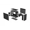 Caja de PC ASUS Prime AP201 MicroATX Mini Tower Negra — compatible con microATX, GPU máx. 338 mm, altura de disipador de CPU 170 mm, 3x bahías de 3,5 pulgadas, USB-A 2x, USB-C 1x
