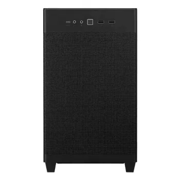 Caja de PC ASUS Prime AP201 MicroATX Mini Tower Negra — compatible con microATX, GPU máx. 338 mm, altura de disipador de CPU 170 mm, 3x bahías de 3,5 pulgadas, USB-A 2x, USB-C 1x