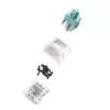 Interruptores de teclado GLORIOUS Lynx Linear Mechanical Switches — 36 uds., policarbonato, cian translúcido