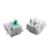 Interruptores de teclado GLORIOUS Lynx Linear Mechanical Switches — 36 uds., policarbonato, cian translúcido