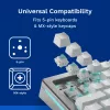 Interruptores de teclado GLORIOUS Lynx Linear Mechanical Switches — 36 uds., policarbonato, cian translúcido