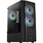 Caja de PC Aerocool Quantum Mesh Midi Tower negra