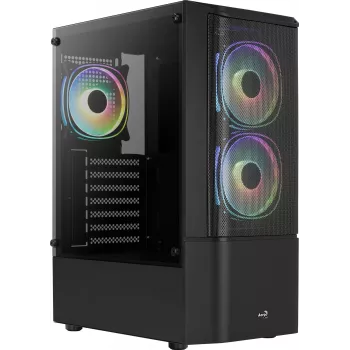 Caja de PC Aerocool Quantum Mesh Midi Tower negra