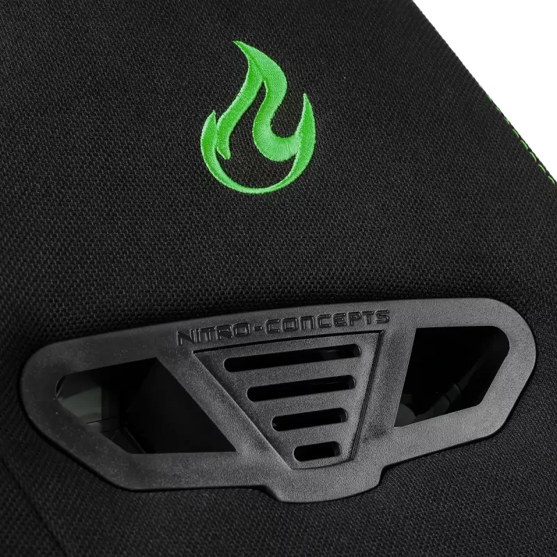 Nitro Concepts S300 NC-S300-BG silla gaming, asiento y respaldo tapizados y acolchados, Atomic Green