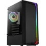 Aerocool Bionic V2 (PGS Bionic-G-BK-v2) caja de PC Midi Tower, ATX, RGB, cristal templado, negra