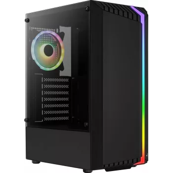 Caja PC AEROCOOL Bionic Midi Tower — ATX, cristal templado, bahías 3,5