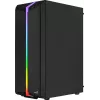 Aerocool Bionic V2 (PGS Bionic-G-BK-v2) caja de PC Midi Tower, ATX, RGB, cristal templado, negra