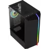 Aerocool Bionic V2 (PGS Bionic-G-BK-v2) caja de PC Midi Tower, ATX, RGB, cristal templado, negra