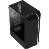 Aerocool Bionic V2 (PGS Bionic-G-BK-v2) caja de PC Midi Tower, ATX, RGB, cristal templado, negra