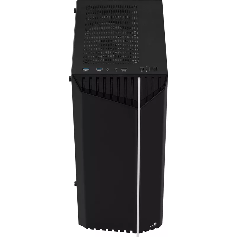 Aerocool Bionic V2 (PGS Bionic-G-BK-v2) caja de PC Midi Tower, ATX, RGB, cristal templado, negra