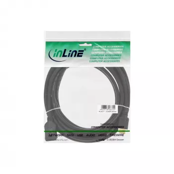 Cable HDMI InLine, cable HDMI High Speed, M/H, negro, contactos dorados, 2m