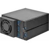 SilverStone SST-FS303-12G bastidor extraíble de 3 bahías para unidades de 3,5 pulgadas, negro