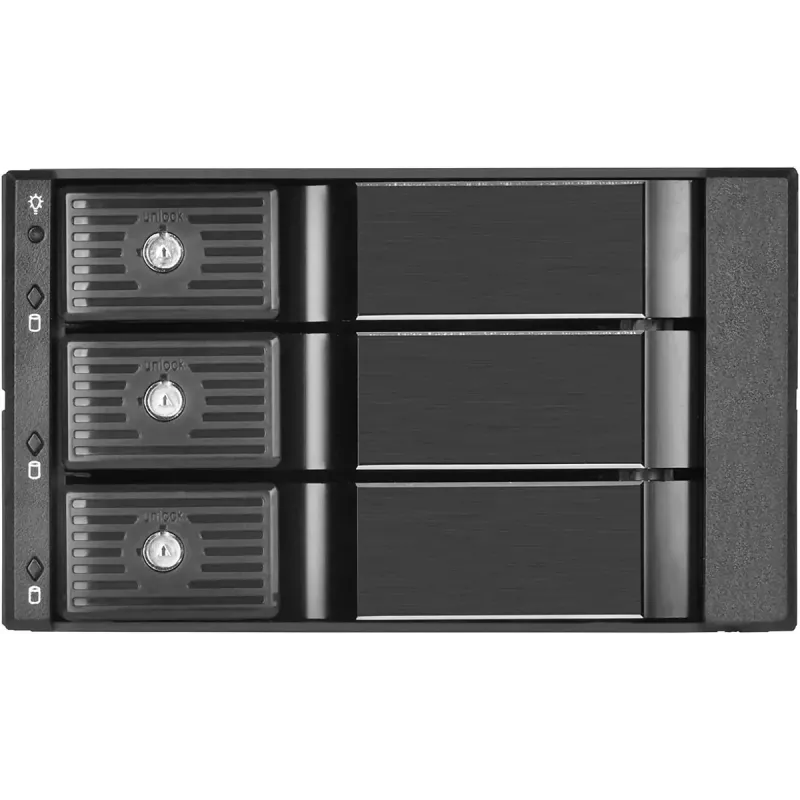 SilverStone SST-FS303-12G bastidor extraíble de 3 bahías para unidades de 3,5 pulgadas, negro