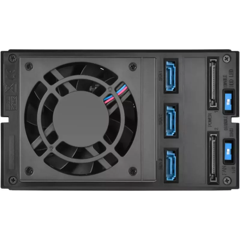 SilverStone SST-FS303-12G bastidor extraíble de 3 bahías para unidades de 3,5 pulgadas, negro