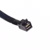 SilverStone SST-CPS05 cable de Mini-SAS HD (SFF-8643) a SATA de 7 pines con sideband, 4 carriles, SAS 12 Gbit/s, 0,5 m, negro