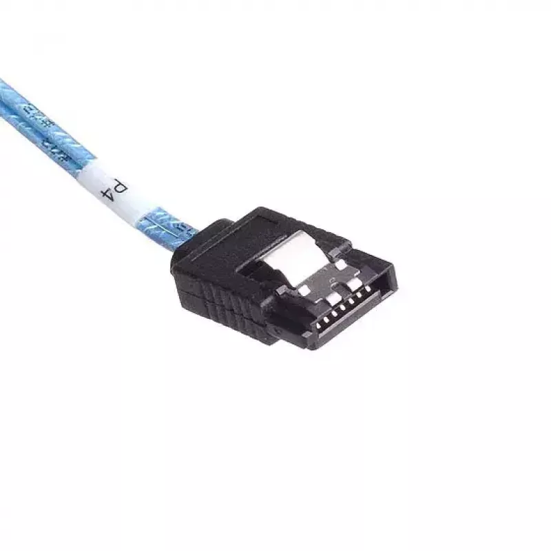 SilverStone SST-CPS05 cable de Mini-SAS HD (SFF-8643) a SATA de 7 pines con sideband, 4 carriles, SAS 12 Gbit/s, 0,5 m, negro