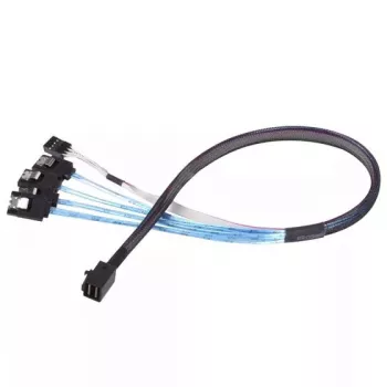 Cable Silverstone CPS05 0,5 m Mini-SAS SFF-8643 a SATA 7-Pin