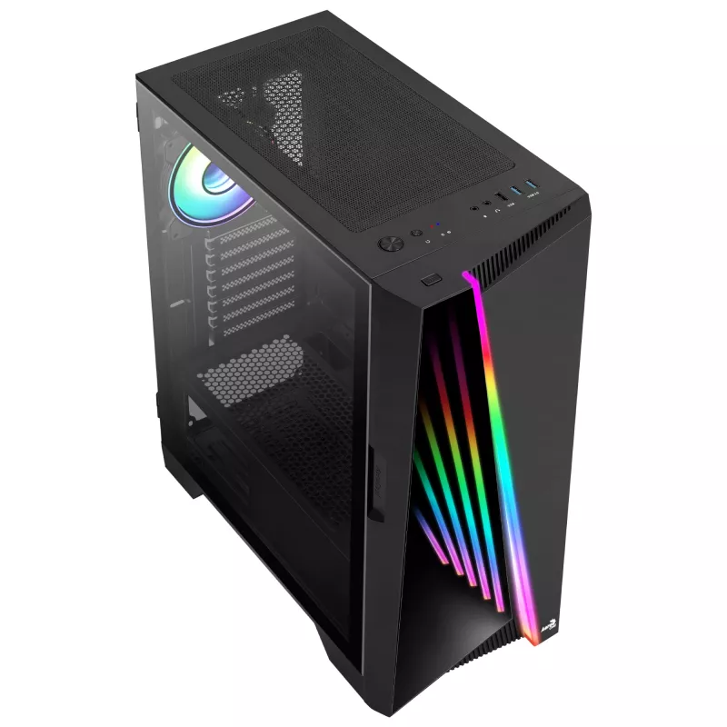 Carcasa de PC Aerocool MIRAGEBK ventilador ARGB 12 cm