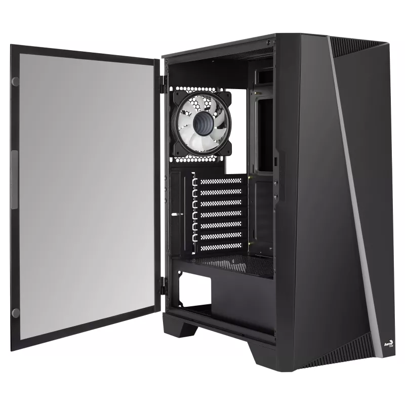 Carcasa de PC Aerocool MIRAGEBK ventilador ARGB 12 cm