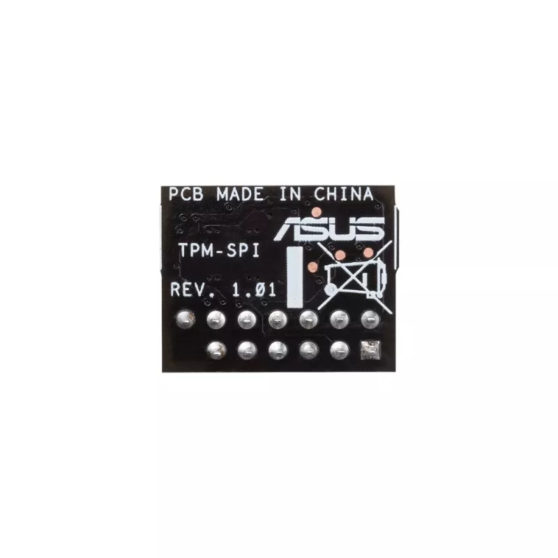 Módulo TPM ASUS TPM-SPI 2.0, interfaz host SPI, ancho 16 mm, profundidad 13 mm