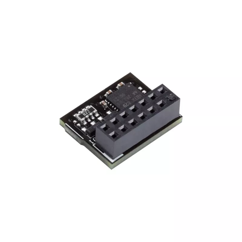 Módulo TPM ASUS TPM-SPI 2.0, interfaz host SPI, ancho 16 mm, profundidad 13 mm