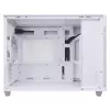 Carcasa de PC ASUS Prime AP201 MicroATX Mini Tower blanca — compatible con microATX, GPU hasta 338 mm, 3×3,5