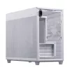 Carcasa de PC ASUS Prime AP201 MicroATX Mini Tower blanca — compatible con microATX, GPU hasta 338 mm, 3×3,5