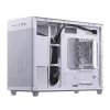 Carcasa de PC ASUS Prime AP201 MicroATX Mini Tower blanca — compatible con microATX, GPU hasta 338 mm, 3×3,5