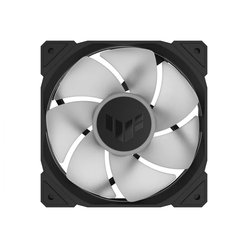 ASUS TUF Gaming TR120 ARGB Reverse ventilador de caja, 120 mm, PWM, 2000 rpm, 76,3 CFM, 29 dB, rodamiento hidráulico, negro