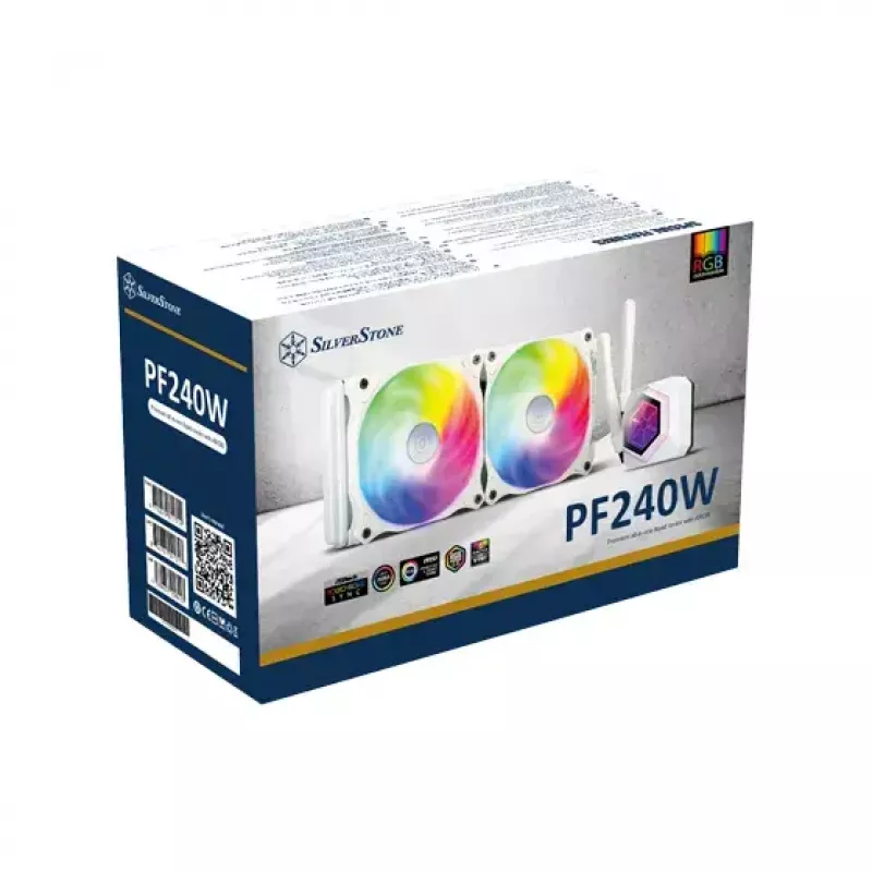Refrigeración líquida todo en uno Silverstone SST-PF240W-ARGB-V2 12 cm blanco