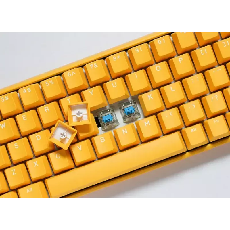 Teclado Ducky One 3 Amarillo Mini, gaming, USB, mecánico, LED RGB