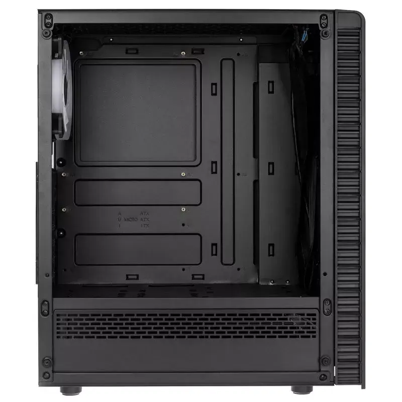 Caja de PC Midi Tower Kolink Observatory Lite — negra, cristal templado, ATX/Micro-ITX, 3x120mm frontal, 1x120mm trasero, 190×400×440 mm
