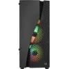 Caja de PC Aerocool WAVEBKV3 ATX de cristal templado con 4 ventiladores RGB negra