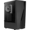 Caja de PC Aerocool WAVEBKV3 ATX de cristal templado con 4 ventiladores RGB negra