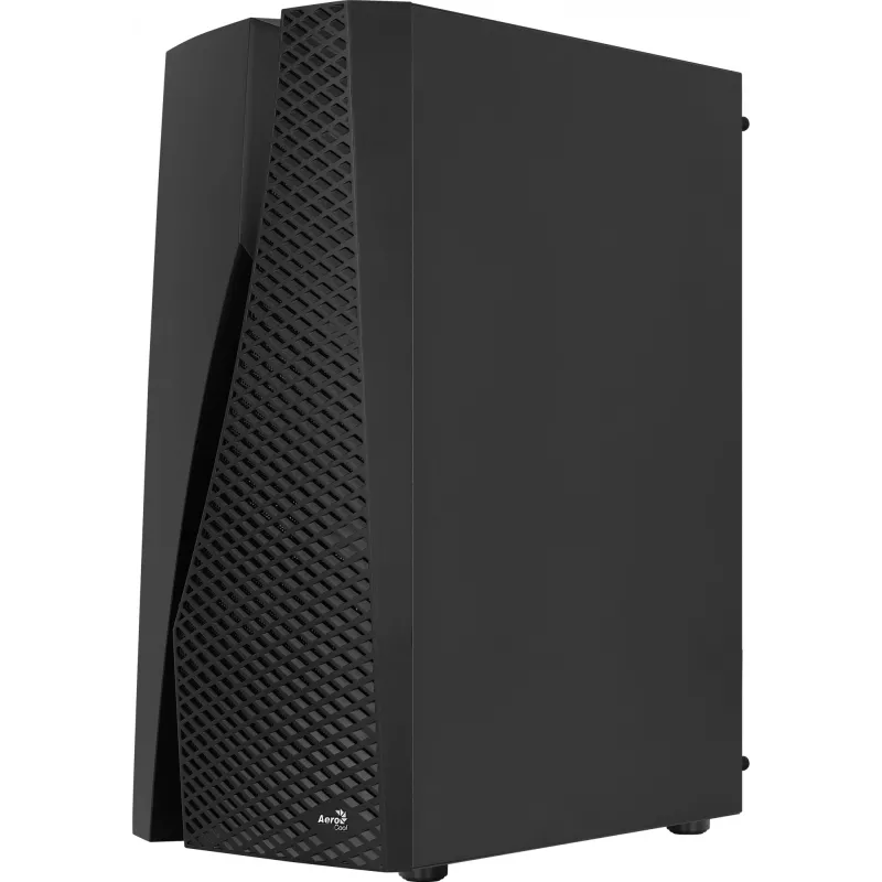 Caja de PC Aerocool WAVEBKV3 ATX de cristal templado con 4 ventiladores RGB negra