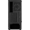 Caja de PC Aerocool WAVEBKV3 ATX de cristal templado con 4 ventiladores RGB negra