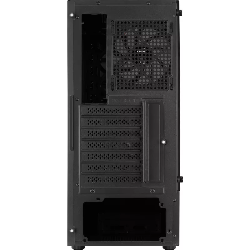 Caja de PC Aerocool WAVEBKV3 ATX de cristal templado con 4 ventiladores RGB negra