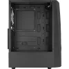 Caja de PC Aerocool WAVEBKV3 ATX de cristal templado con 4 ventiladores RGB negra