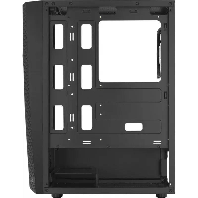 Caja de PC Aerocool WAVEBKV3 ATX de cristal templado con 4 ventiladores RGB negra