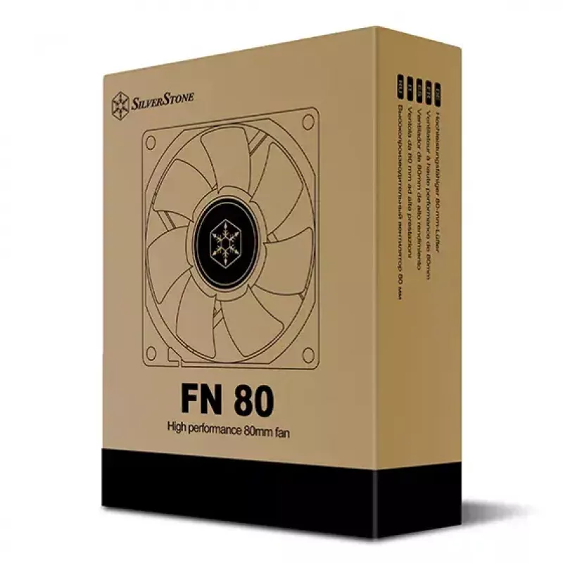Ventilador Silverstone FN80 8 cm negro 27.81 cfm 1.86 mmH2O