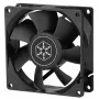 Ventilador Silverstone FN80 8 cm negro 27.81 cfm 1.86 mmH2O