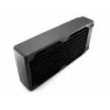 Radiador de refrigeración líquida EXTREME XSPC RX240 Dual Fan Radiator V3, latón/cobre, 240 mm, 2 ventiladores, negro