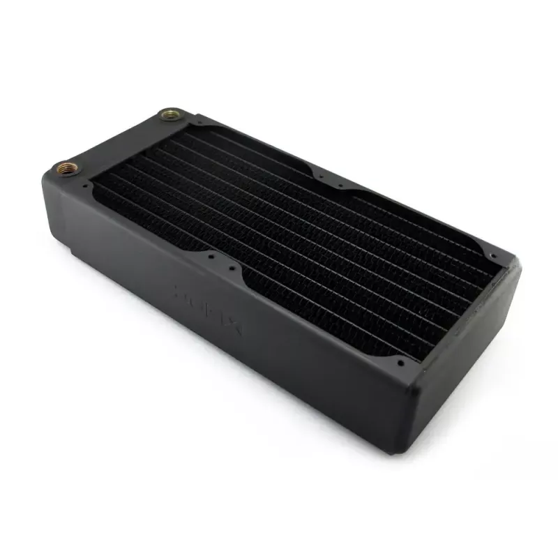 Radiador de refrigeración líquida EXTREME XSPC RX240 Dual Fan Radiator V3, latón/cobre, 240 mm, 2 ventiladores, negro