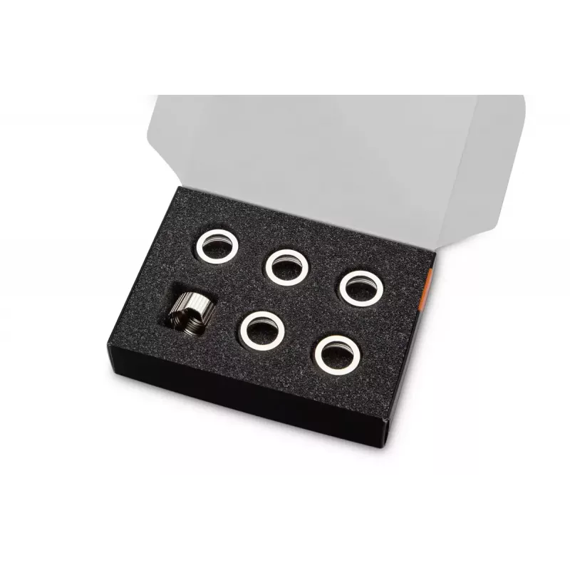 Anillo de compresión EK Water Blocks latón níquel 6 unidades