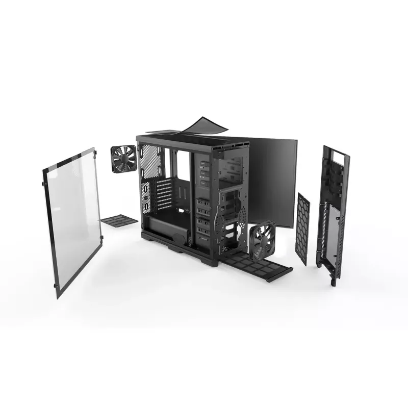 Caja de PC Phanteks Enthoo Pro Tempered Glass Full Tower negra