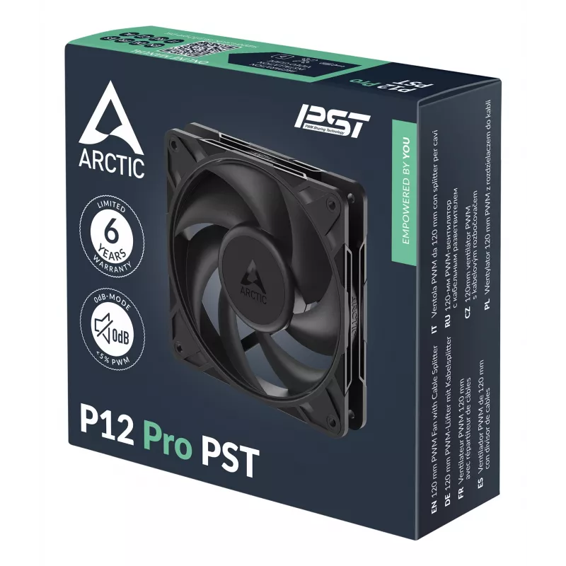 ARCTIC Freezer P12 Pro PST – ventilador PWM de 120 mm con divisor de cable