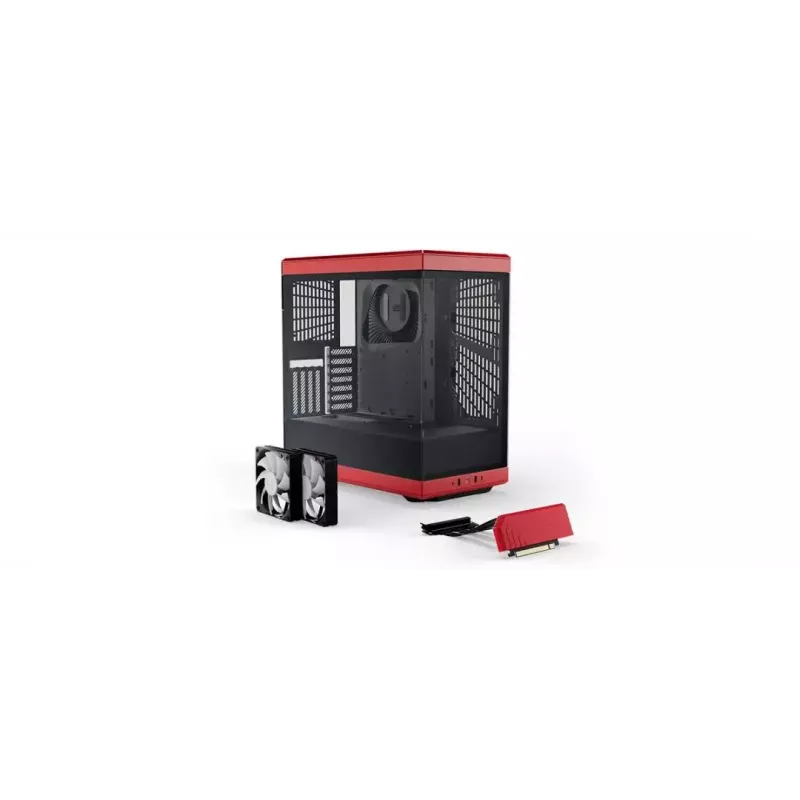 Caja de PC HYTE Y40 Midi Tower negra, roja