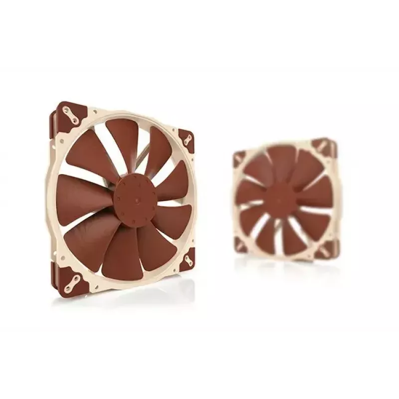 Ventilador de caja de ordenador Noctua NF-A20 PWM 200 mm, 4-Pin PWM, 350–800 rpm, 146,9 m³/h, rodamiento SSO