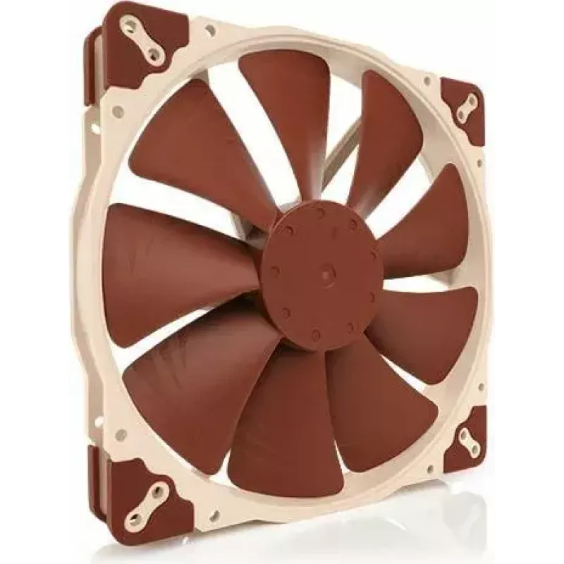 Ventilador de caja de ordenador Noctua NF-A20 PWM 200 mm, 4-Pin PWM, 350–800 rpm, 146,9 m³/h, rodamiento SSO